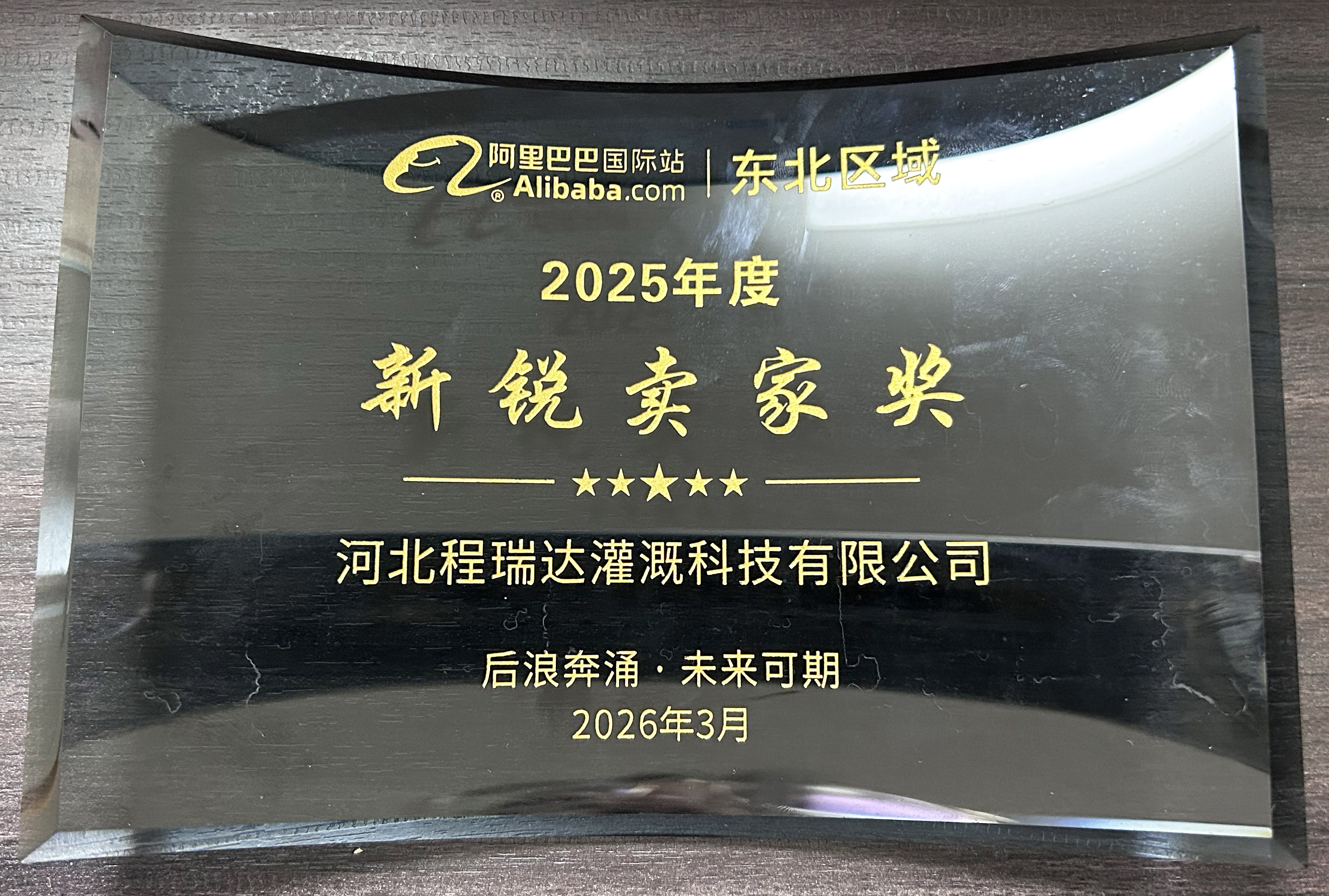 安阳程瑞达灌溉 | 荣获阿里国际站新锐卖家奖